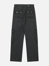Pantalon cargo en denim à poches multiples